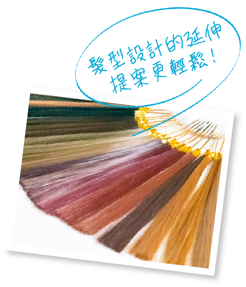 髮型設計的延伸
 提案更輕鬆！